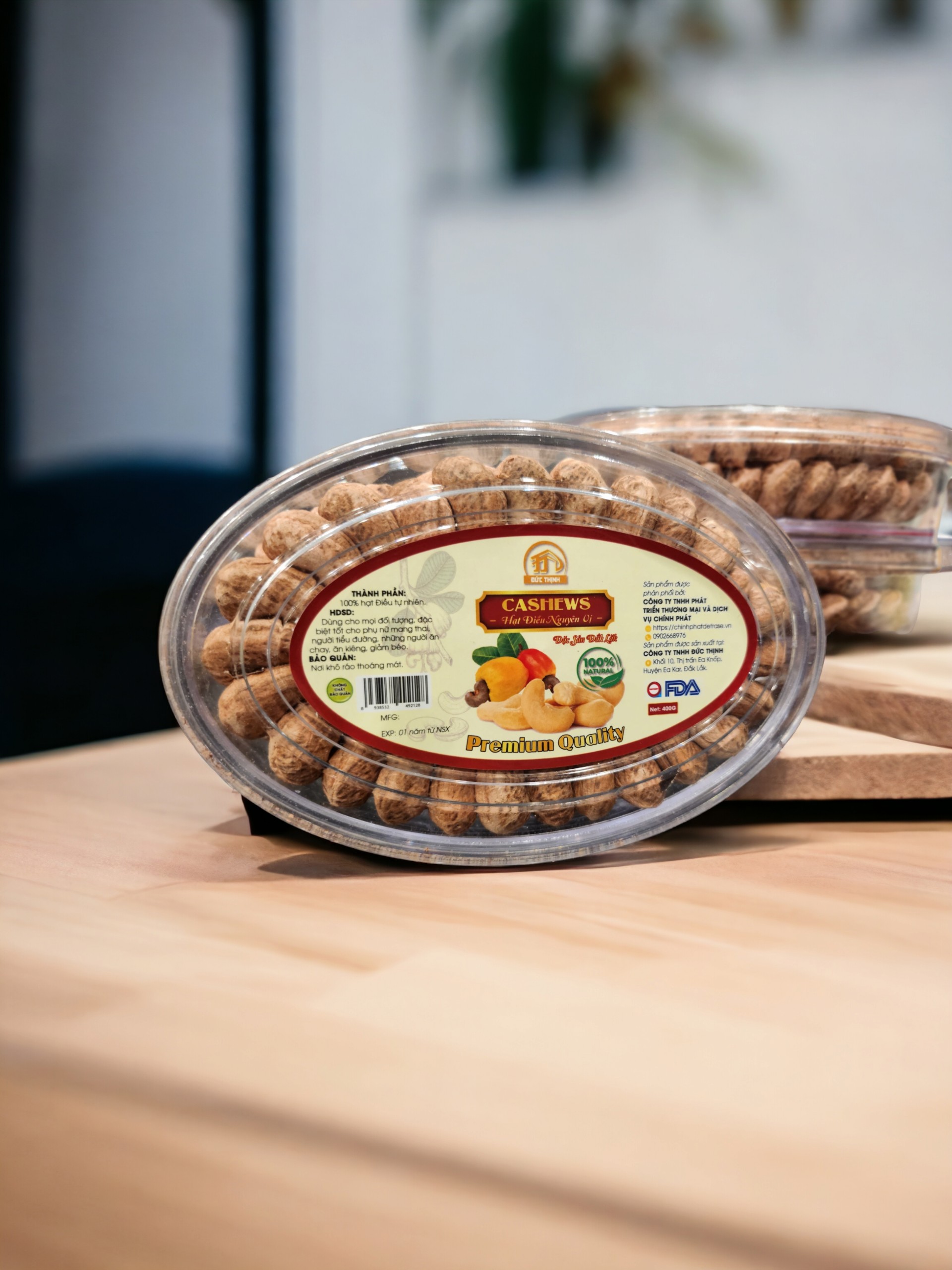 Hạt điều nguyên vị xuất khẩu (400gram)